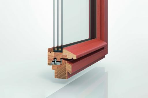 Holz-Fenster-Profil PaXretro78 mit 3-fach Verglasung