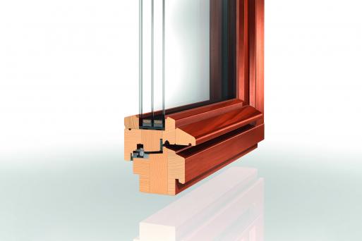 Holz-Fenster-Profil PaXcontur92 mit 3-fach Verglasung