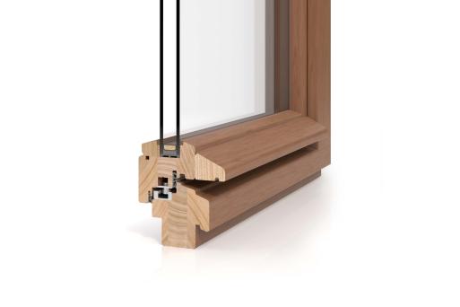 Holz-Fenster-Profil PaXcontur68 mit 2-fach Verglasung