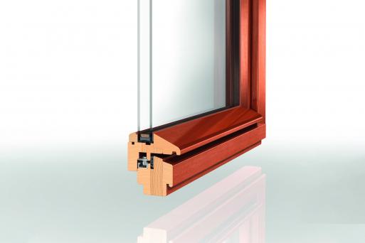 Holz-Fenster-Profil PaXretro58 mit 2-fach Verglasung